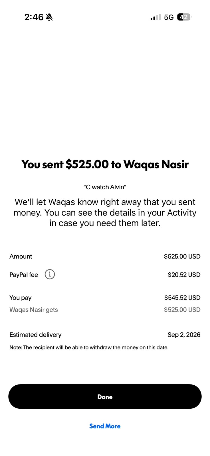Student earnings screenshot 52