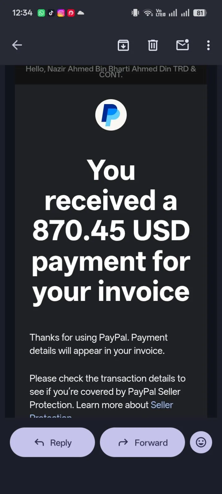 Student earnings screenshot 45